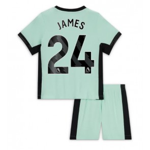 Chelsea Reece James #24 Tredjeställ Barn 2023-24 Kortärmad (+ Korta byxor)